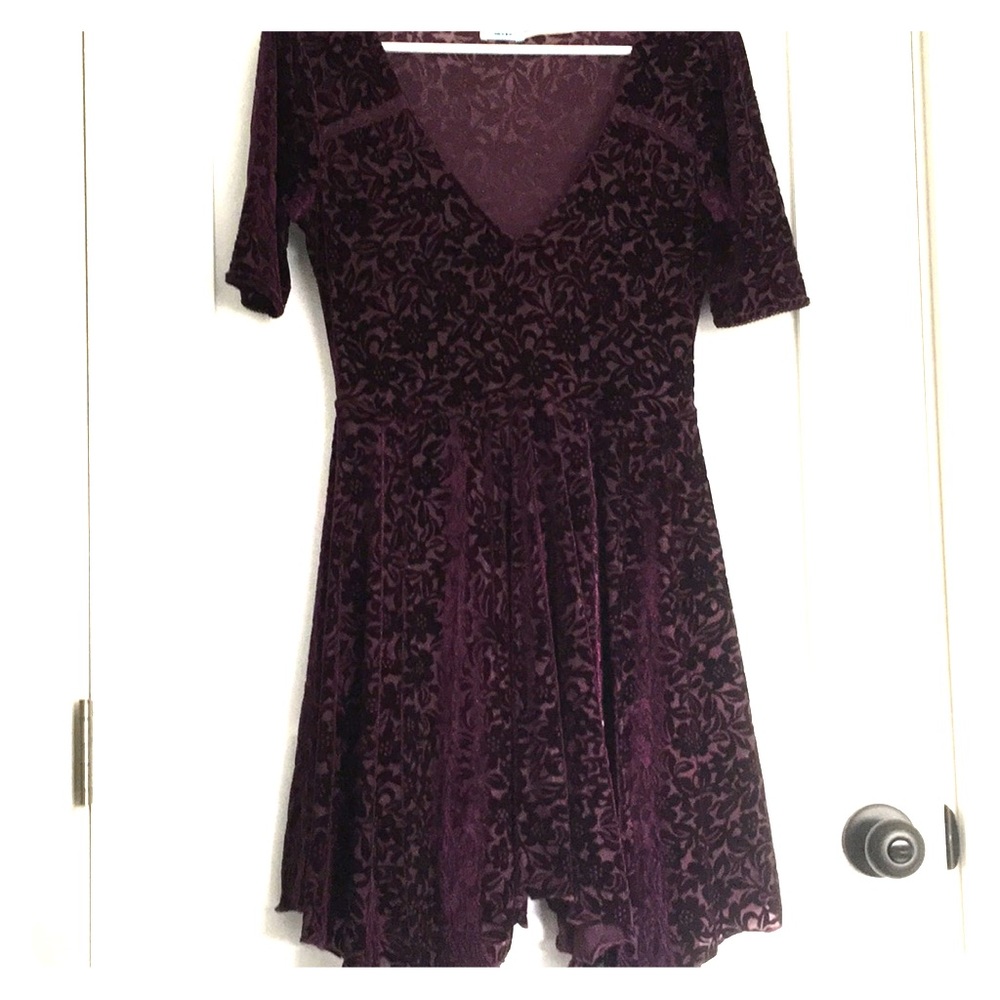 Kimchi Blue Burnout Velvet Dress
